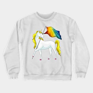 Unicorn Rainbow Flag Crewneck Sweatshirt